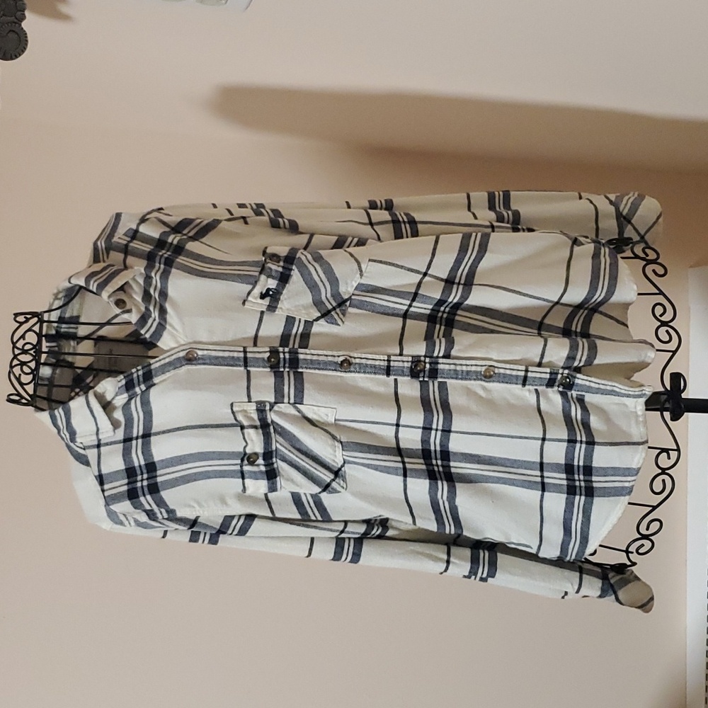 Abercrombie & Fitch plaid button down shirt size S